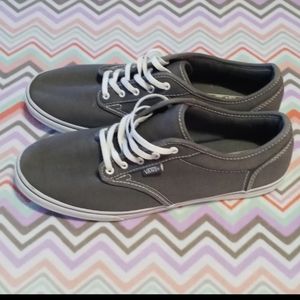 Women's Grey Vans off the wall shoes size 10.5